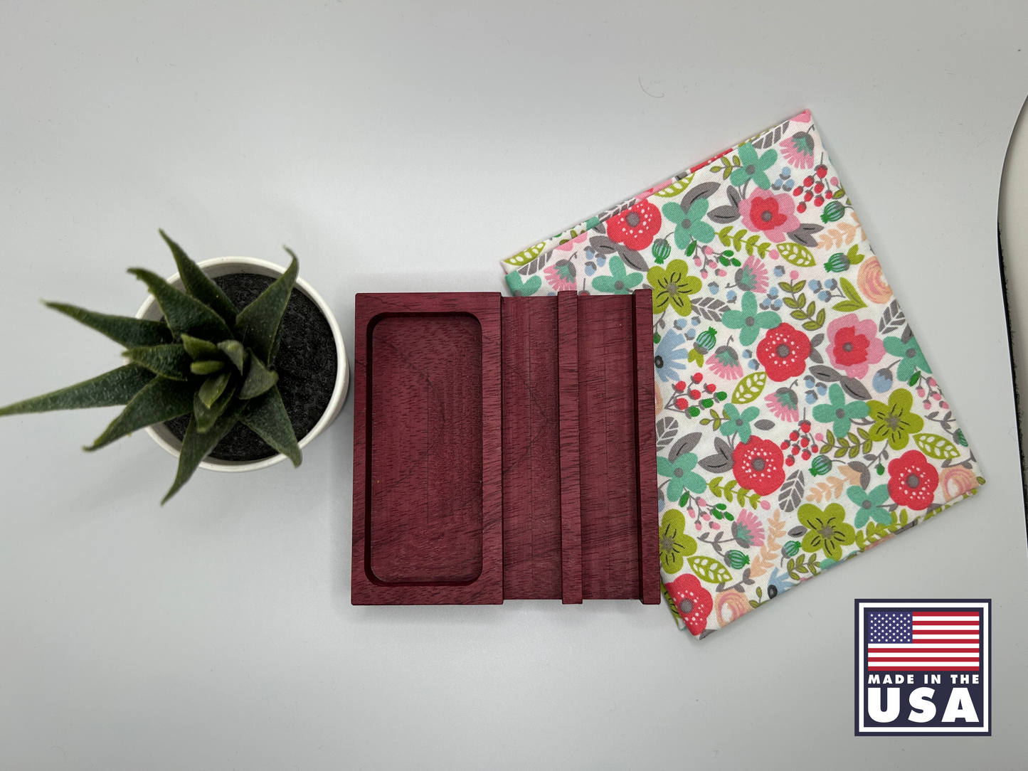 Small Quilting & Sewing Tray - Purpleheart