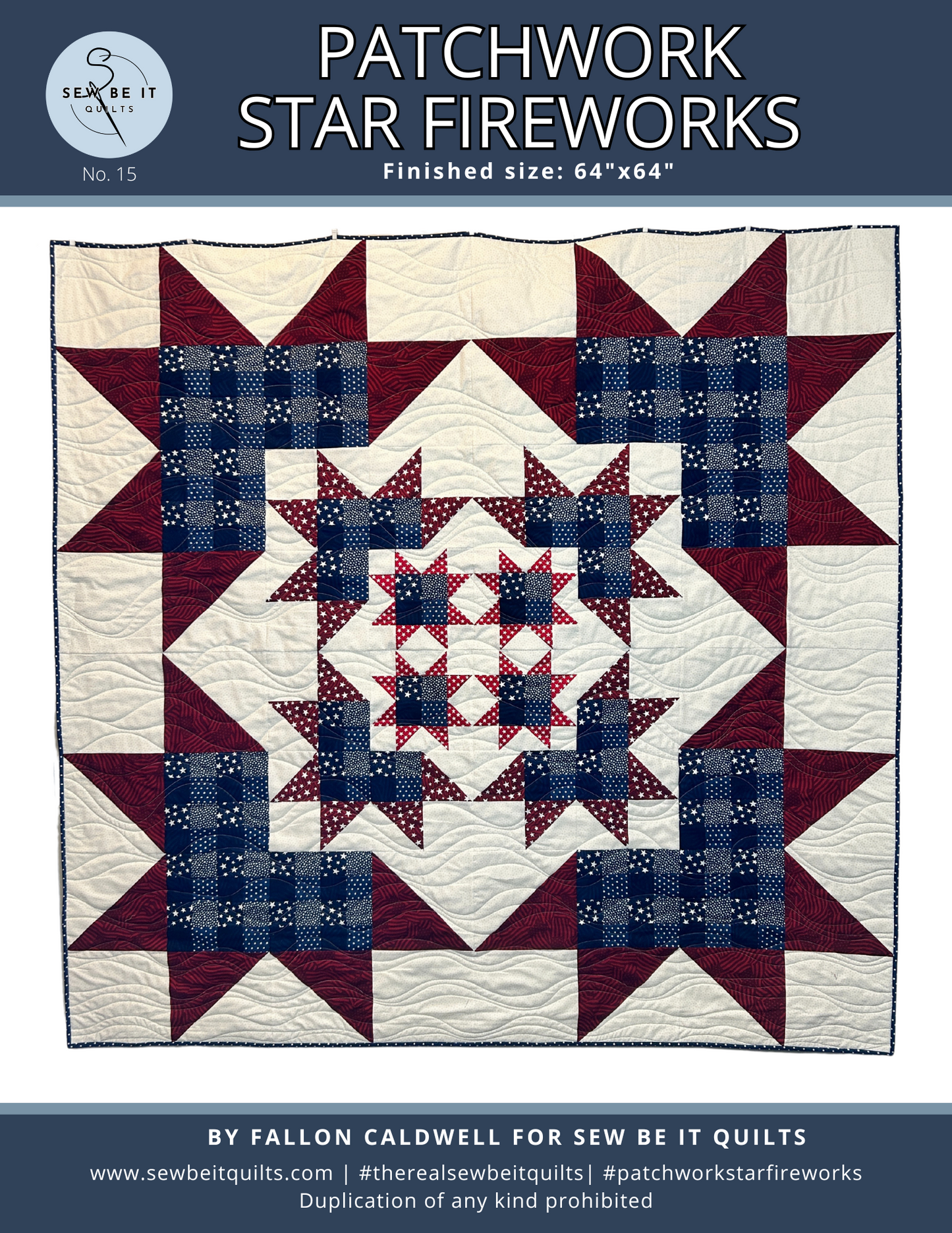 Patchwork Star Fireworks | PDF Quilt Pattern