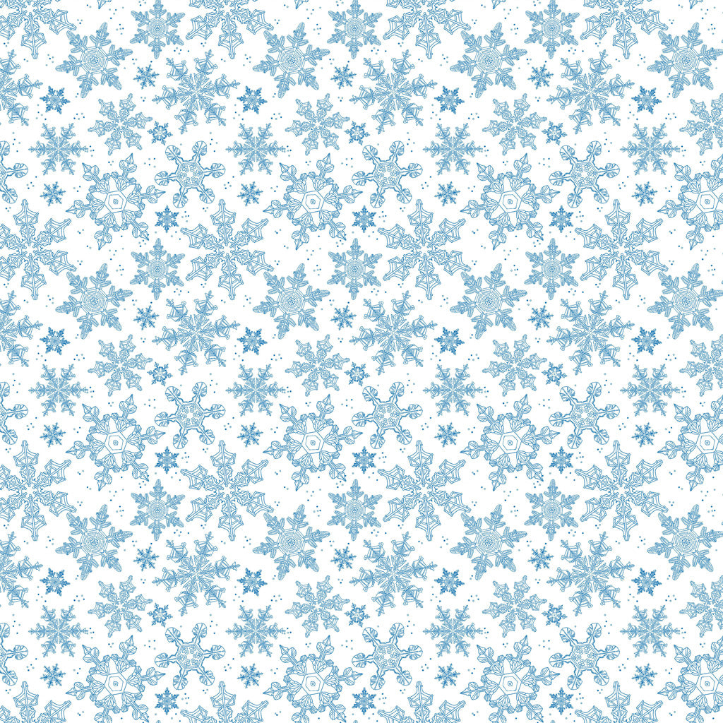 Snowflakes with a Fabric Panel - 5 Yard Bundle