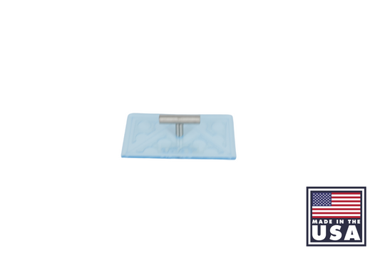 Fluorescent Blue Flying Geese Trim-Lock - 5.5" x 3"