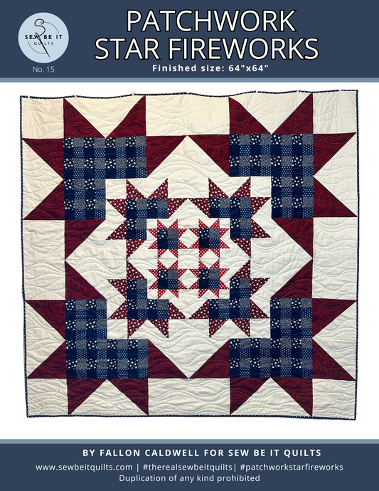 Patchwork Star Fireworks | PDF Quilt Pattern
