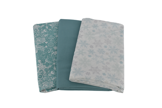 Teal Christmas - 3 Yard Bundle