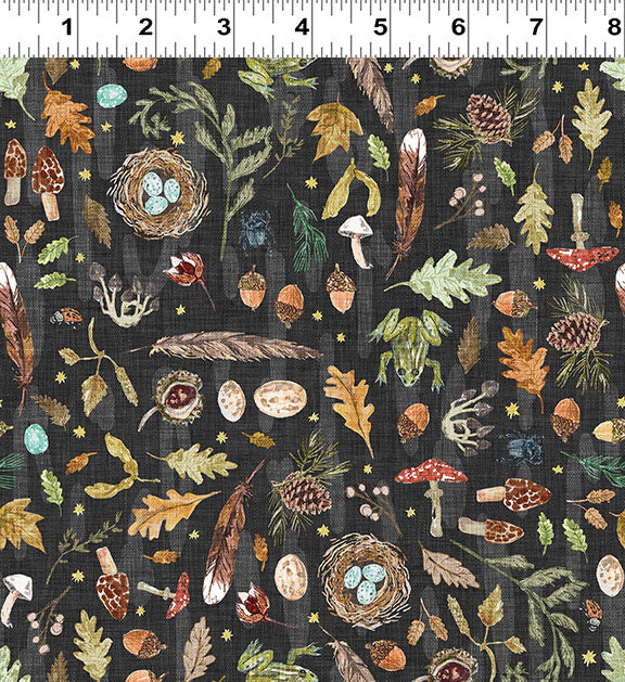 Nature Walk in Black - 3 Yard Bundle